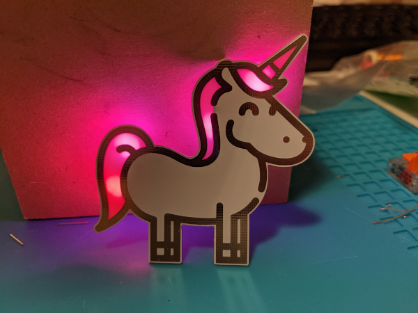 LED Unicorn from Blinkyparts
