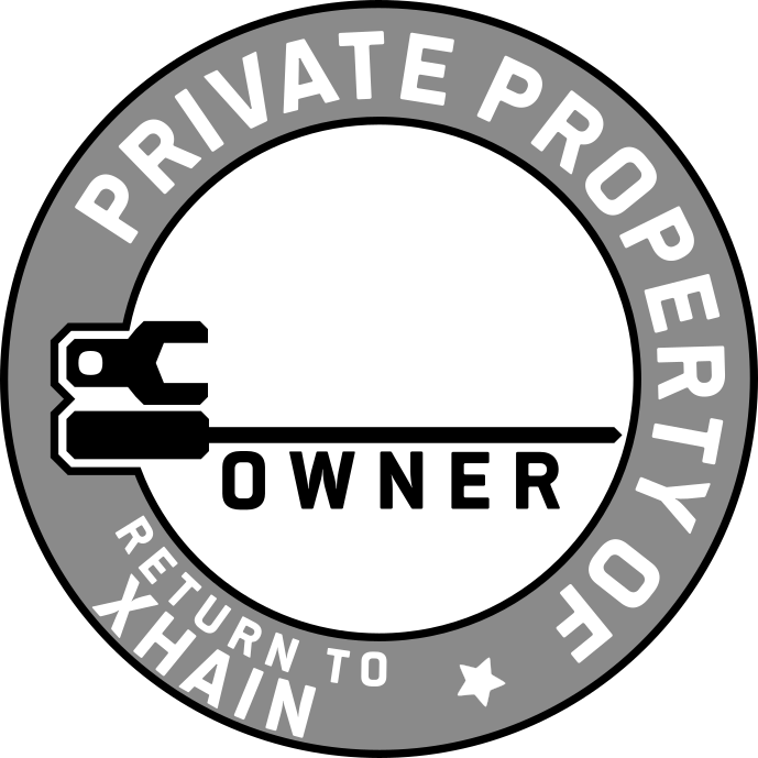 private property sticker